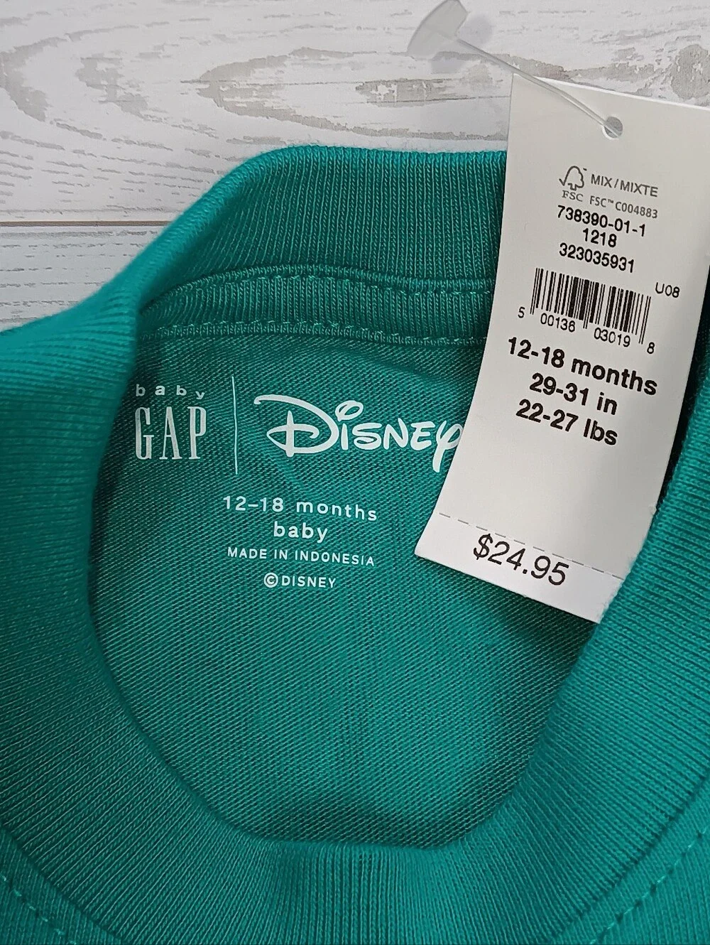 NWT  Baby Gap Disney Moana Maui Print Oversized Shirt Short Sleeve 12-18 M